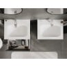 Mexen Orio bathroom cabinet 60 cm with Vela basin, 2 drawers, graphite matte/white matte - 91A10-06047-2-BFF66-W23M01