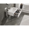 Mexen Orio Bathroom Cabinet 70 cm with Otis Sink, 1 Drawer, White Matte - 91A10-07023-1-BF01-W18M01