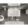 Mexen Orio Bathroom Cabinet 70 cm with Otis Sink, 1 Drawer, White Matte - 91A10-07023-1-BF01-W18M01
