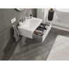Mexen Orio bathroom cabinet 70 cm with Vela washbasin, 1 drawer, white gloss - 91A10-07023-1-BF00-W23M00