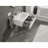 Mexen Orio bathroom cabinet 70 cm with Vela washbasin, 1 drawer, white matte - 91A10-07023-1-BF01-W23M01