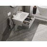 Mexen Orio bathroom cabinet 70 cm with Vela sink, 1 drawer, grey matte/white matte - 91A10-07023-1-BF62-W23M01