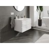 Mexen Orio bathroom cabinet 70 cm with Vela washbasin, 2 drawers, white gloss - 91A10-07047-2-BFF00-W23M00