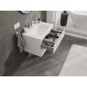 Mexen Orio bathroom cabinet 70 cm with Vela washbasin, 2 drawers, white gloss - 91A10-07047-2-BFF00-W23M00