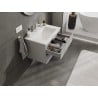 Mexen Orio bathroom cabinet 70 cm with Otis sink, 2 drawers, grey matte/white matte - 91A10-07047-2-BFF62-W18M01