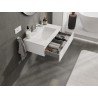 Mexen Orio bathroom cabinet 80 cm with Otis washbasin, 1 drawer, white matt - 91A10-08023-1-BF01-W18M01