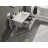 Mexen Orio bathroom cabinet 80 cm with Otis sink, 1 drawer, grey matt/white matt - 91A10-08023-1-BF62-W18M01