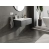 Mexen Orio bathroom cabinet 80 cm with sink Otis, 1 drawer, graphite matte/white matte - 91A10-08023-1-BF66-W18M01