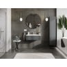 Mexen Orio bathroom cabinet 80 cm with Vela washbasin, 1 drawer, graphite matt/white matt - 91A10-08023-1-BF66-W23M01