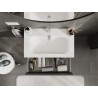 Mexen Orio bathroom cabinet 80 cm with Vela washbasin, 2 drawers, graphite mat/white mat - 91A10-08047-2-BFF66-W23M01