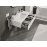 Mexen Orio bathroom cabinet 90 cm with Otis washbasin, 1 drawer, white matte - 91A10-09023-1-BF01-W18M01