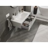 Mexen Orio Bathroom Cabinet 90 cm with Vela Basin, 1 Drawer, Grey Matte/White Matte - 91A10-09023-1-BF62-W23M01