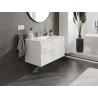 Mexen Orio 90 cm Bathroom Cabinet with Otis Sink, 2 Drawers, White Gloss - 91A10-09047-2-BFF00-W18M00