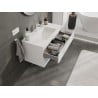Mexen Orio 90 cm bathroom cabinet with Otis sink, 2 drawers, white matt - 91A10-09047-2-BFF01-W18M01