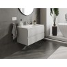 Mexen Orio bathroom cabinet 90 cm with Otis sink, 2 drawers, grey matte/white matte - 91A10-09047-2-BFF62-W18M01