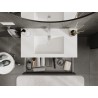 Mexen Orio bathroom cabinet 90 cm with sink Otis, 2 drawers, matte graphite/white matte - 91A10-09047-2-BFF66-W18M01