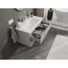 Mexen Orio bathroom cabinet 90 cm with Vela washbasin, 2 drawers, grey matte/white matte - 91A10-09047-2-BFF62-W23M01