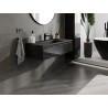 Mexen Orio 100 cm bathroom cabinet with Otis sink, 1 drawer, black gloss/black matte - 91A10-10023-1-BF70-W18M71
