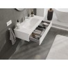 Mexen Orio bathroom cabinet 100 cm with Vela sink, 1 drawer, white matte - 91A10-10023-1-BF01-W23M01