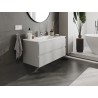 Mexen Orio bathroom cabinet 100 cm with Otis washbasin, 2 drawers, gray matte/white matte - 91A10-10047-2-BFF62-W18M01