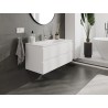 Mexen Orio 100 cm bathroom cabinet with Vela sink, 2 drawers, white matte - 91A10-10047-2-BFF01-W23M01
