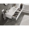 Mexen Orio 120 cm bathroom cabinet with Otis sink, 1 drawer, white matte - 91A10-12023-1-BF01-W18M01
