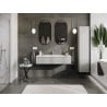 Mexen Orio bathroom cabinet 120 cm with Otis sink, 1 drawer, grey matt/white matt - 91A10-12023-1-BF62-W18M01