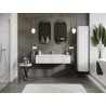Mexen Orio bathroom cabinet 120 cm with Vela washbasin, 1 drawer, white gloss - 91A10-12023-1-BF00-W23M00