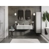 Mexen Orio bathroom cabinet 120 cm with Vela sink, 1 drawer, grey matte/white matte - 91A10-12023-1-BF62-W23M01