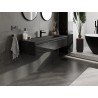 Mexen Orio bathroom cabinet 120 cm with Vela sink, 1 drawer, black gloss/black matte - 91A10-12023-1-BF70-W23M71