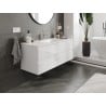 Mexen Orio bathroom cabinet 120 cm with Otis washbasin, 2 drawers, white gloss - 91A10-12047-2-BFF00-W18M00