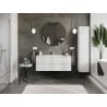 Mexen Orio bathroom cabinet 120 cm with Otis washbasin, 2 drawers, white gloss - 91A10-12047-2-BFF00-W18M00