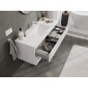 Mexen Orio bathroom cabinet 120 cm with Otis washbasin, 2 drawers, white gloss - 91A10-12047-2-BFF00-W18M00