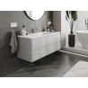 Mexen Orio bathroom cabinet 120 cm with Otis washbasin, 2 drawers, grey matt/white matt - 91A10-12047-2-BFF62-W18M01