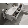 Mexen Orio 120 cm bathroom cabinet with washbasin Otis, 2 drawers, gray matte/white matte - 91A10-12047-2-BFF62-W18M01