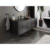 Mexen Orio 120 cm Bathroom Cabinet with Otis Sink, 2 Drawers, Black Matte - 91A10-12047-2-BFF71-W18M71