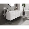 Mexen Orio bathroom cabinet 120 cm with Vela washbasin, 2 drawers, white gloss - 91A10-12047-2-BFF00-W23M00
