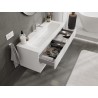 Mexen Orio bathroom cabinet 120 cm with Vela washbasin, 2 drawers, white gloss - 91A10-12047-2-BFF00-W23M00