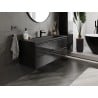 Mexen Orio 120 cm Bathroom Cabinet with Vela Sink, 2 Drawers, Black Gloss/Black Matte - 91A10-12047-2-BFF70-W23M71