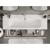 Mexen Orio bathroom cabinet 140 cm with Vela sink, 1 drawer, white matt - 91A10-14023-1-BF01-W23M01