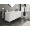 Mexen Orio bathroom cabinet 140 cm with Otis sink, 2 drawers, white matte - 91A10-14047-2-BFF01-W18M01