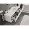 Mexen Orio bathroom cabinet 140 cm with Otis sink, 2 drawers, white matte - 91A10-14047-2-BFF01-W18M01
