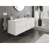 Mexen Orio 140 cm bathroom cabinet with Vela sink, 2 drawers, white matte - 91A10-14047-2-BFF01-W23M01