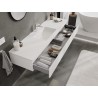 Mexen Orio bathroom cabinet 160 cm with Otis sink, 1 drawer, white matte - 91A10-16023-1-BF01-W18M01
