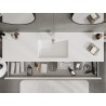 Mexen Orio bathroom cabinet 160 cm with Otis sink, 1 drawer, white matte - 91A10-16023-1-BF01-W18M01