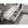 Mexen Orio Bathroom Cabinet 160 cm with Vela Basin, 1 Drawer, White Matte - 91A10-16023-1-BF01-W23M01