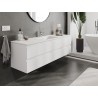 Mexen Orio bathroom cabinet 160 cm with sink Otis, 2 drawers, white mat - 91A10-16047-2-BFF01-W18M01