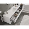 Mexen Orio bathroom cabinet 160 cm with sink Otis, 2 drawers, white mat - 91A10-16047-2-BFF01-W18M01