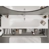 Mexen Orio bathroom cabinet 160 cm with Vela sink, 2 drawers, white gloss - 91A10-16047-2-BFF00-W23M00