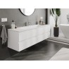 Mexen Orio bathroom cabinet 160 cm with Vela washbasin, 2 drawers, white matte - 91A10-16047-2-BFF01-W23M01